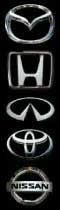   mazda, toyota, nissan, honda